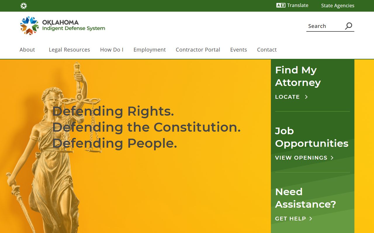 Greer County criminal court records and Oklahoma Indigent Defense System public defense
